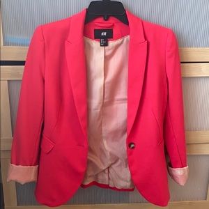 H&M Hot Pink Blazer Size 6